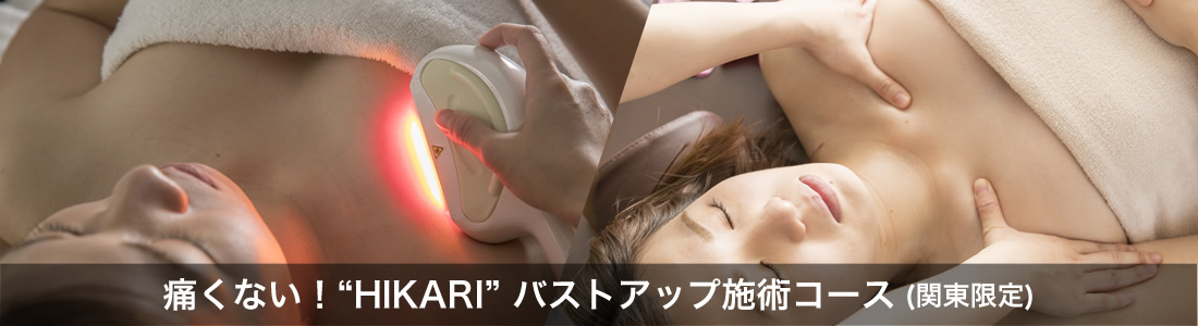 痛くない！HIKARI バストアップ施術コース (関東限定)