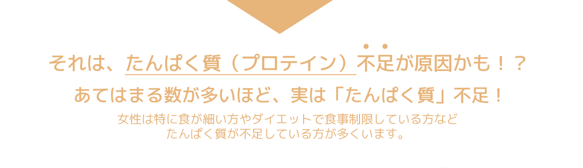 髪のツヤがなくなり、パサつく。髪の毛が細くなり、切れやすくなった。お肌の弾力が弱まり、カサカサする